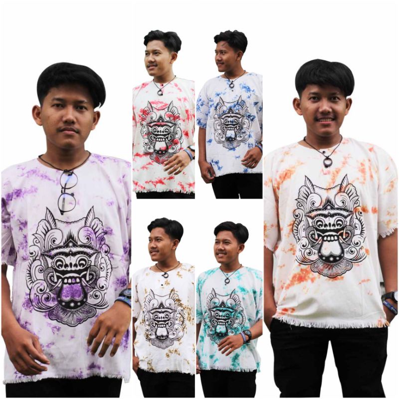 Kaos barong Baju Bali TIE DYE Pria dan Wanita