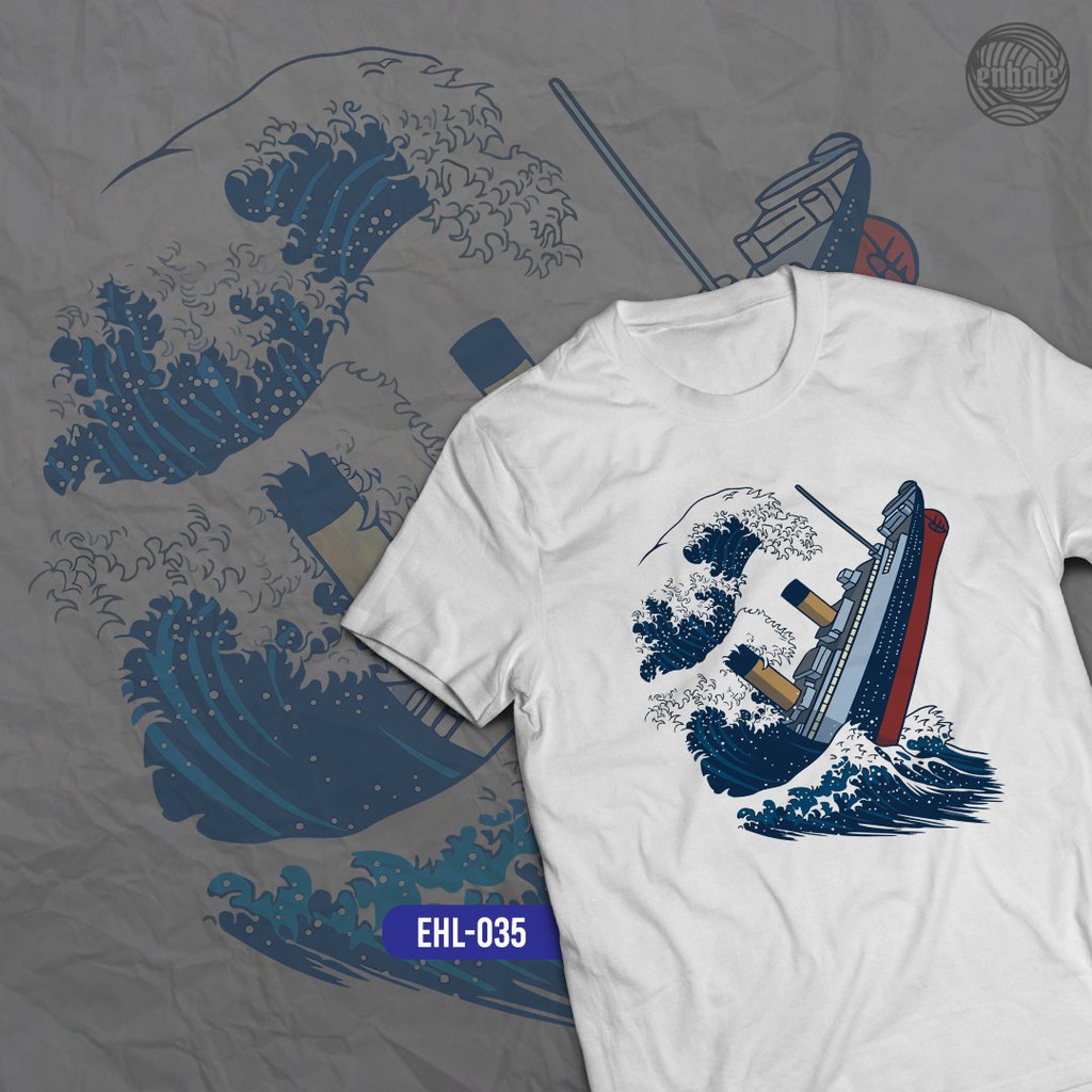 EHL-035 KAOS TITANIC | Geek | Kaos | Cartoon | Tshirt