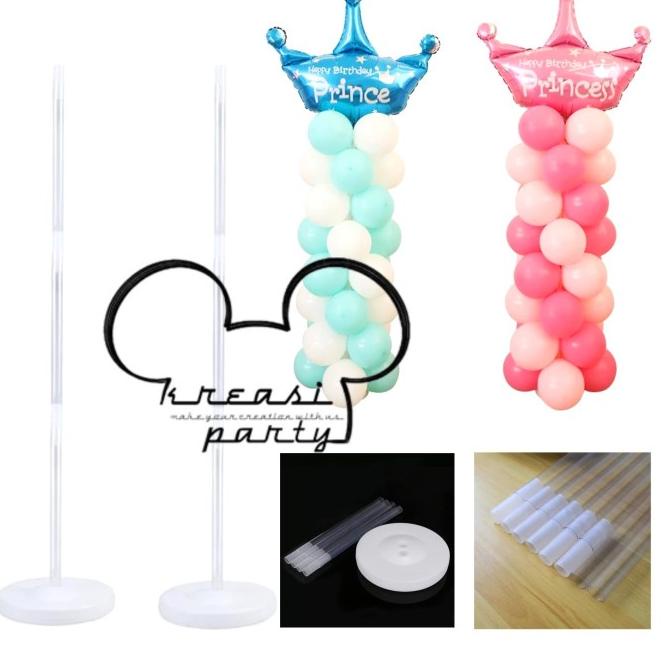 ➾ Standing Tiang + Tatakan Balon 90cm / Standing Balon / Tiang Balon ➢