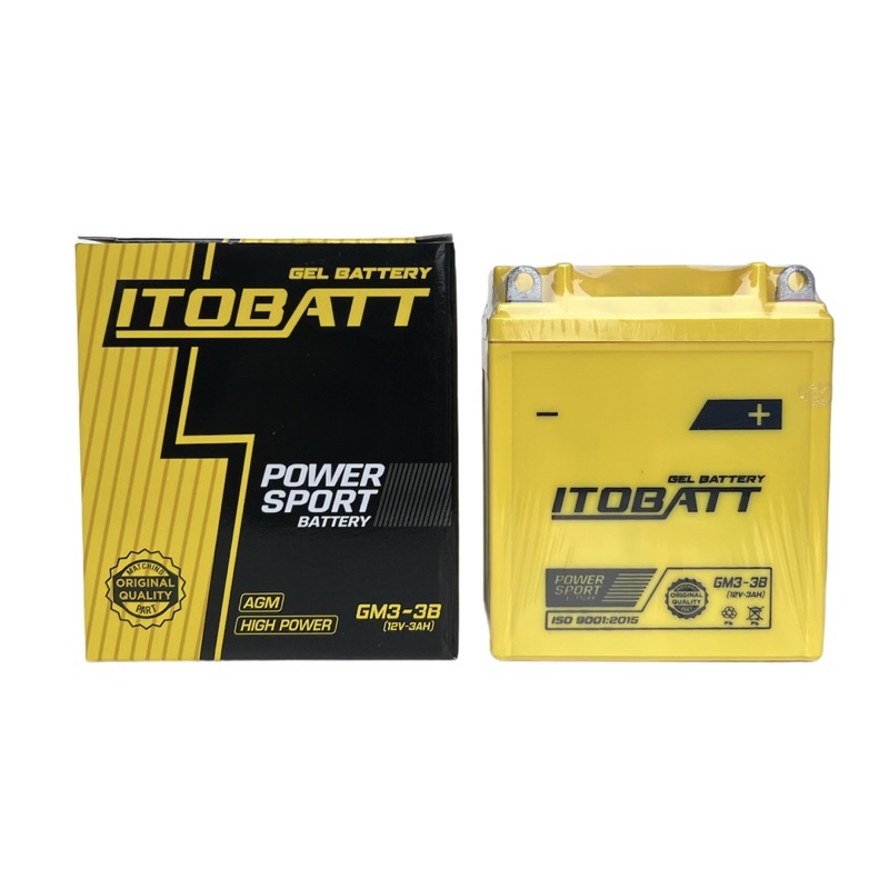 Aki Gel Itobatt GM3-3B 12V-3Ah Rxking Ninja Nsr