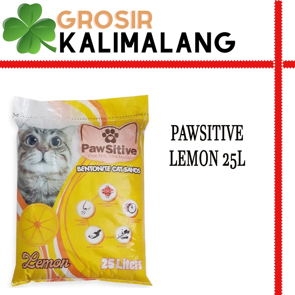 Pasir Kucing Pawsitive Lemon 20k (Grab/Gosend)