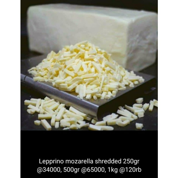 

mozarella shreded lepprino