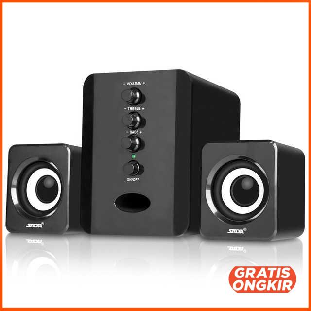 D-202 Speaker Stereo 2.1 with Subwoofer &amp; USB Power