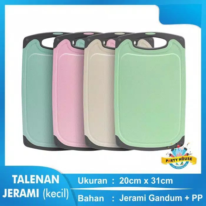 Talenan Bahan Jerami Gandum Warna Cutting Board 31cm X 20cm Cf-1 - Tosca