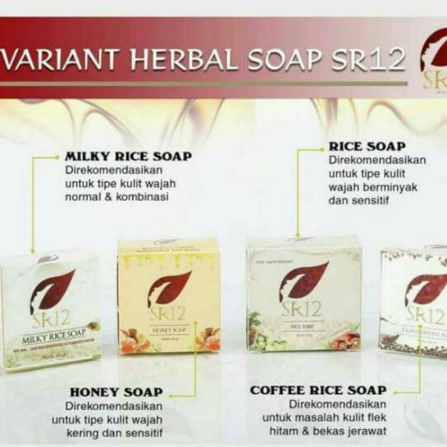 Pembersih wajah sabun beras soap rice SR12 BPOM