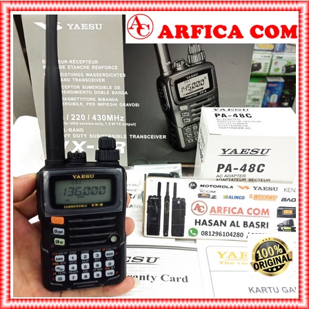 HT YAESU VX 6R DUALBAND - HT DUALBAND YAESU VX 6R ORIGINAL