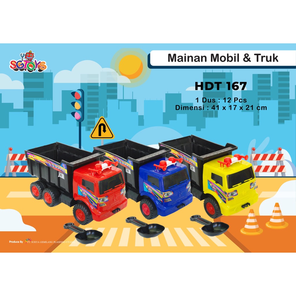 Mainan Anak Mobil Hino Dump Truck HDT 167 | Koleksi Mainan Truck
