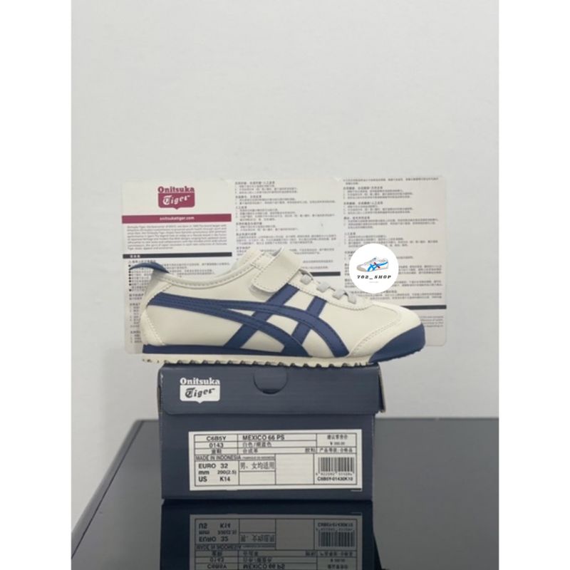 Sepatu Onitsuka Tiger Kids Indiana Ink / Cream Navy / Sepatu Anak Onitsuka Tiger