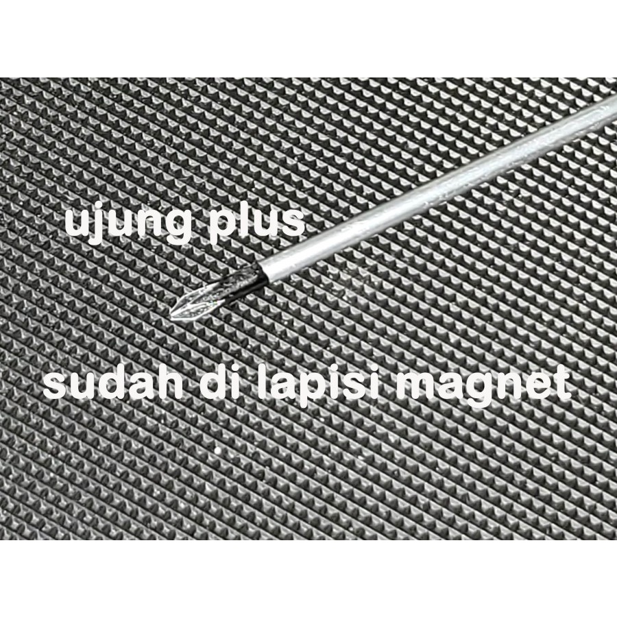 obeng hijau MATA PLUS diameter 3mm panjang 40cm magnet