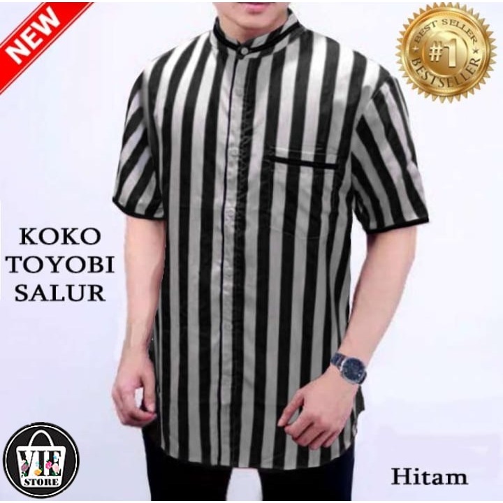 Kemeja Koko Pria KOKO TOYOBI SALUR/Atasan Pria/Kemeja Pria Kantor/Kemeja Pria Casual/Baju Koko Pria