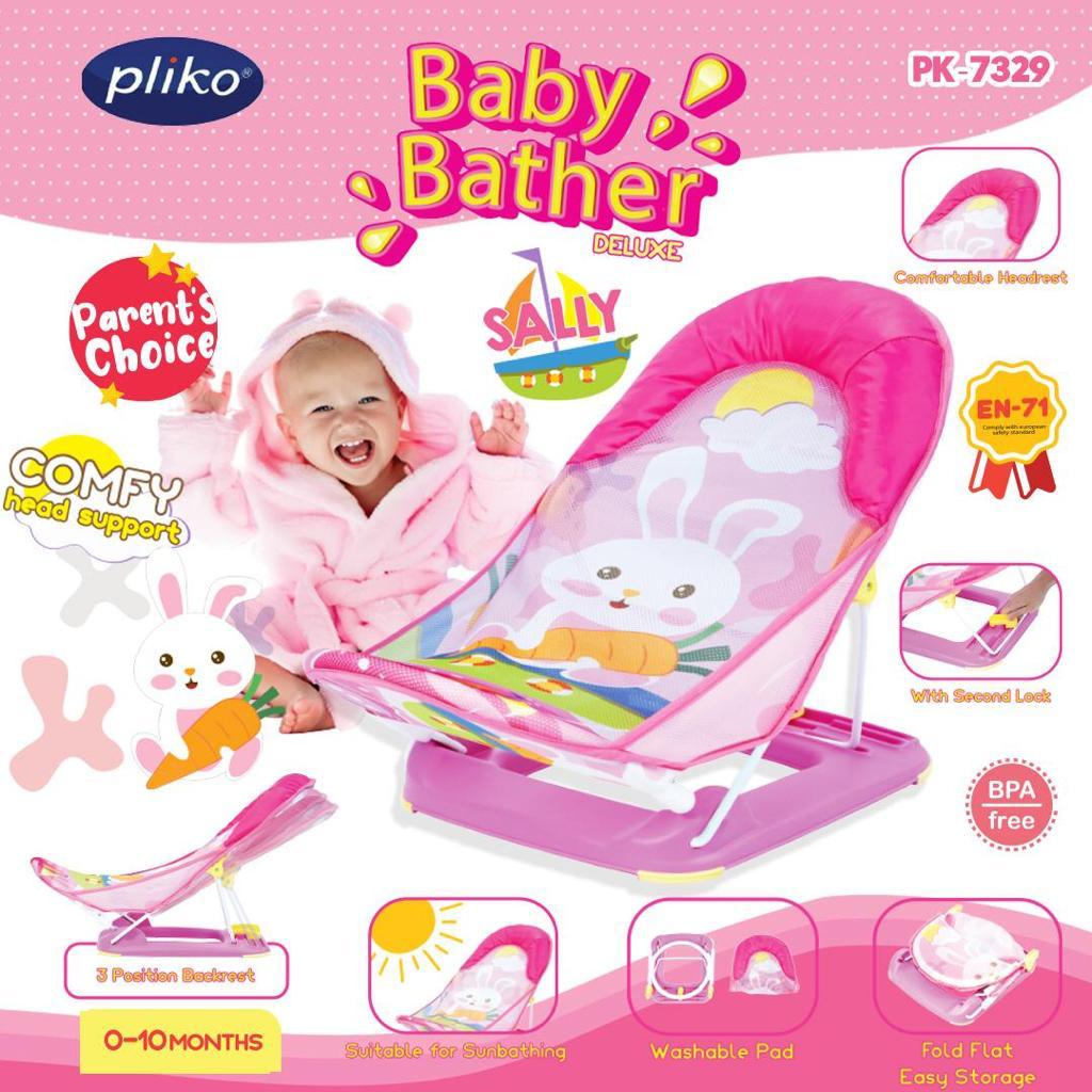 Sugar baby deluxe Baby bather//pliko bather//space baby bather-PLIKO SALLY PINK