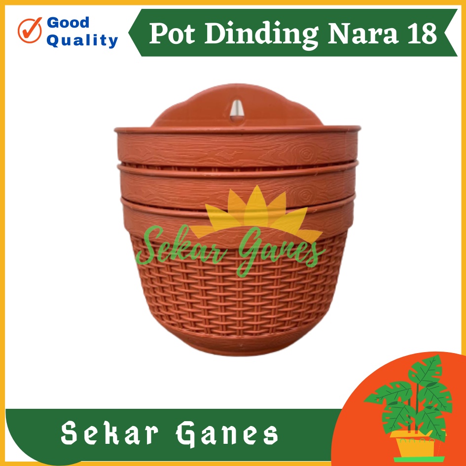 Pot Dinding Nara 18 Merah Bata Merah Coklat Terracota Terracotta Pot Dinding Tempel Tempel Dekorasi Bunga Hias Unik Panjang Kecil Rotan Gantung Pagar Murah Pot Dinding Murah