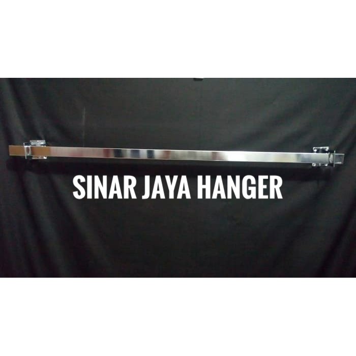 Pipa Besi kotak stainless steel ukuran 100cm