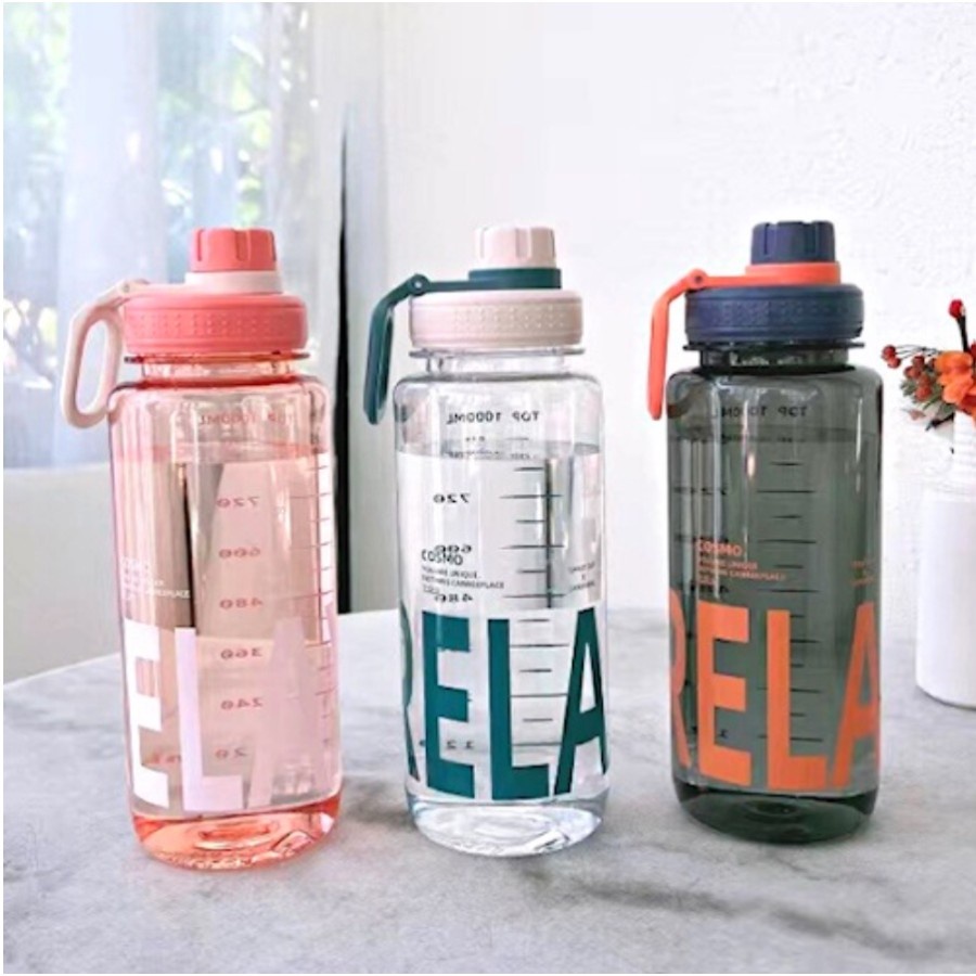 botol air minum tritan 1 satu liter tempat air minum sport BPA free design milenial