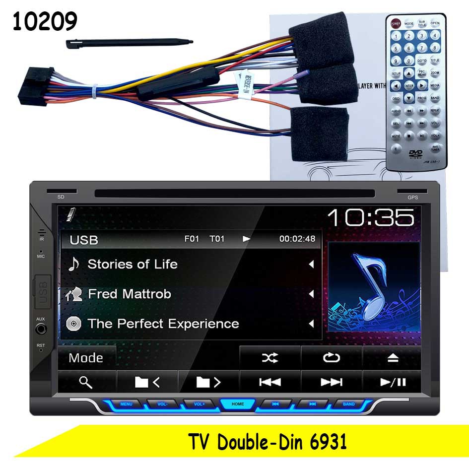 Double Din TV Mobil DVD Player 6931 Headunit Tape Mobil PLUG&PLAY TOYOTA