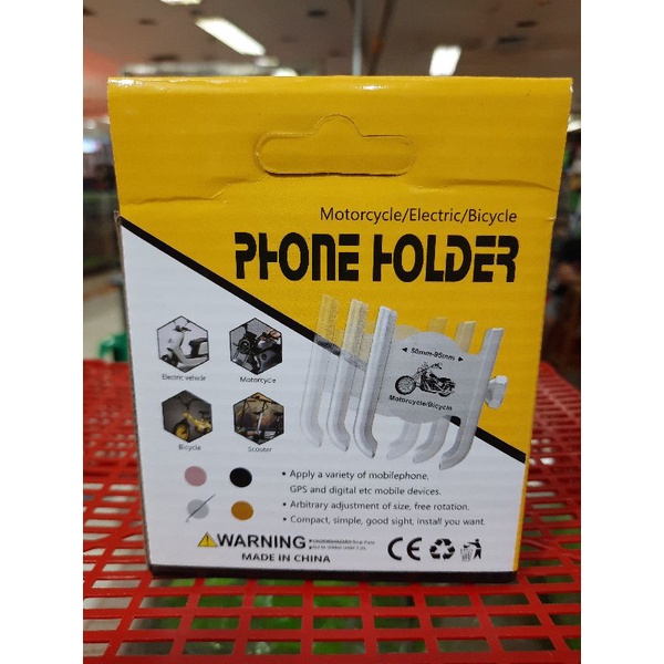 Holder Spion Motor Universal Phone Stand Handphone Penyanggang Hp Dudukan Hp Grab gojek Ojol Bahan Besi Tebal