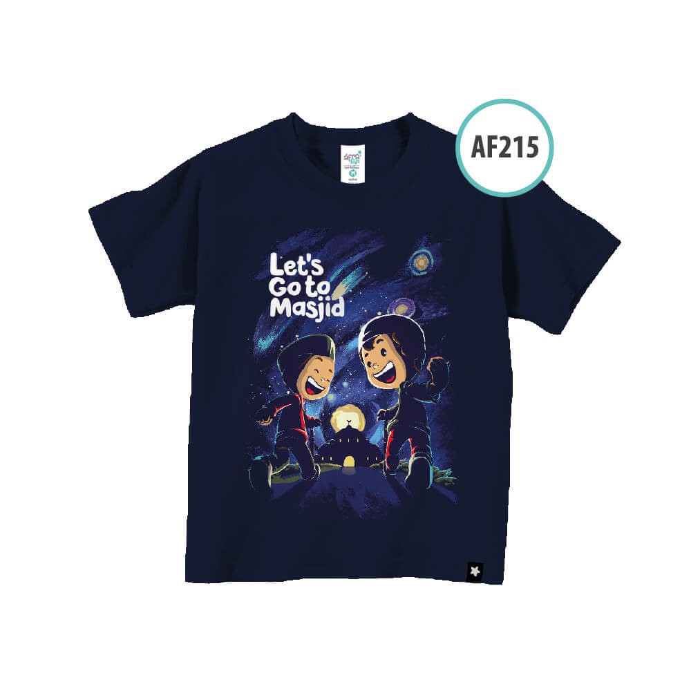 Afra Kids Lengan Pendek - Kaos Anak Muslim AfraKids - AF215