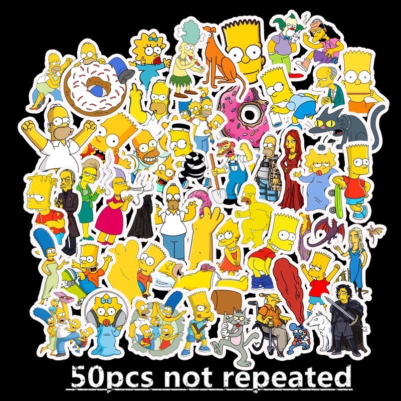 

The Shimpson 50 Pcs Stiker Kecil