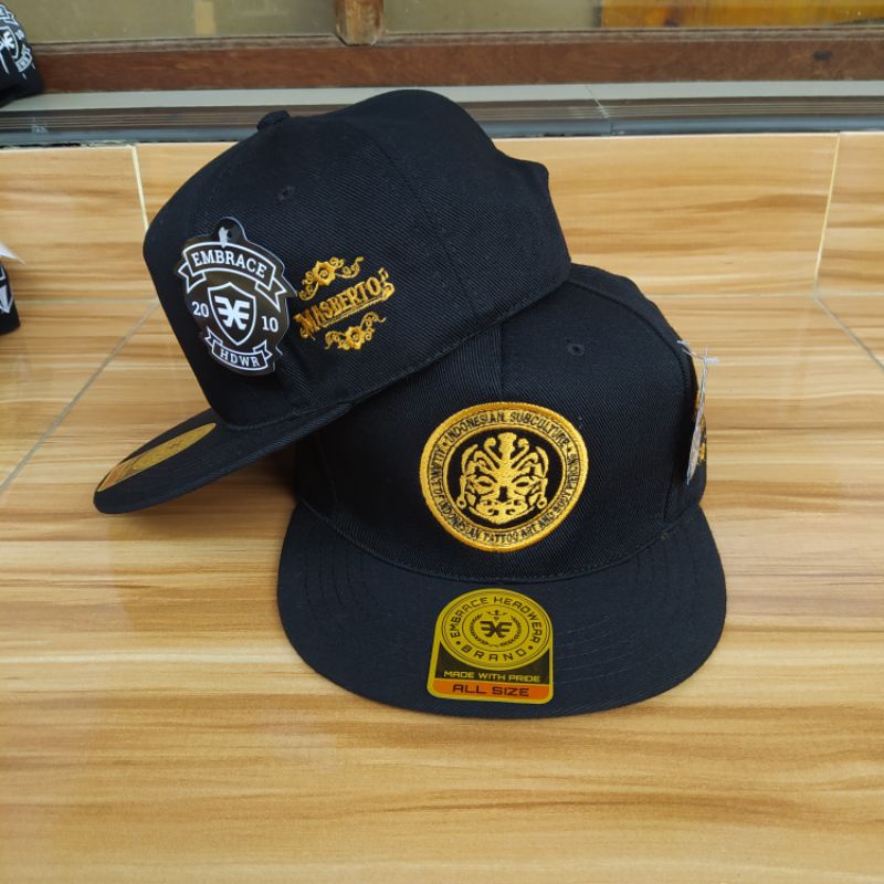 Topi Snapback Metal Masberto premium