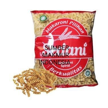 

pasta-aneka- makaroni spiral cap sedani- 1kg eceran -aneka-pasta.