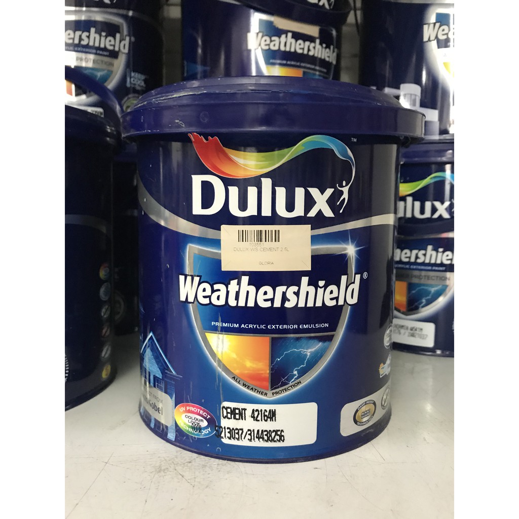  CAT  TEMBOK LUAR DULUX  WEATHERSHIELD 2 5 LITER Shopee 