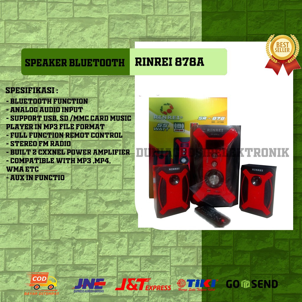 Speaker Bluetooth Rinrei 878A