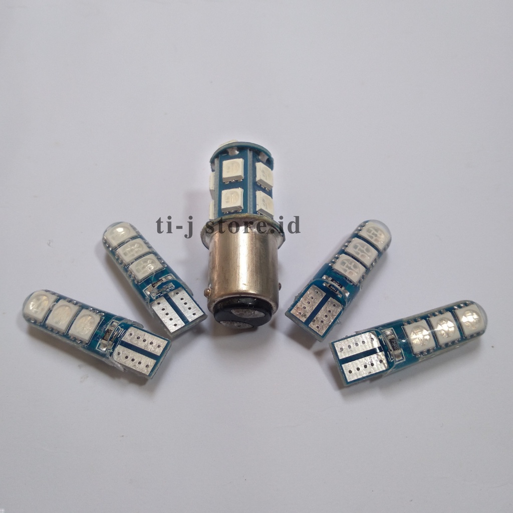 Lampu Stop Rem 13 Mata Led Kedip + 4 pcs Lampu Sen Jelly T10 Led Bisa Untuk Semua Motor