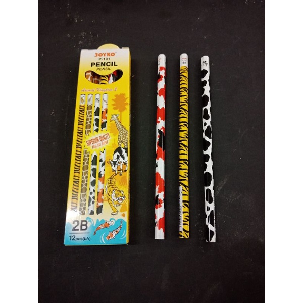 

Pensil Joyko 2B P-101 Motif Animal (1pak isi 12biji)