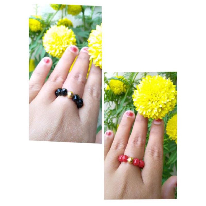 cincin bulat1 cristal ceko "semar jawa"