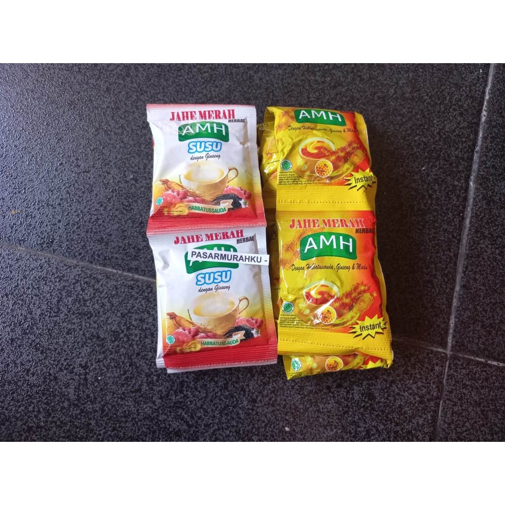 

10 JAHE MERAH AMH MIX RASA SUSU DAN ORIGINAL, Total 10 SACHET