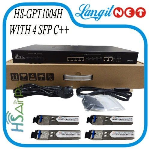 HSAIRPO GPT1004H / HSGQ G004 GPON OLT 4PON 4SFP C20xx