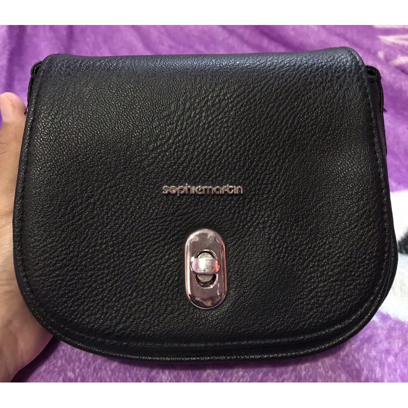 Preloved  Sling bag Tas selempang Sophie Martin Black/Hitam Kecil Simpel