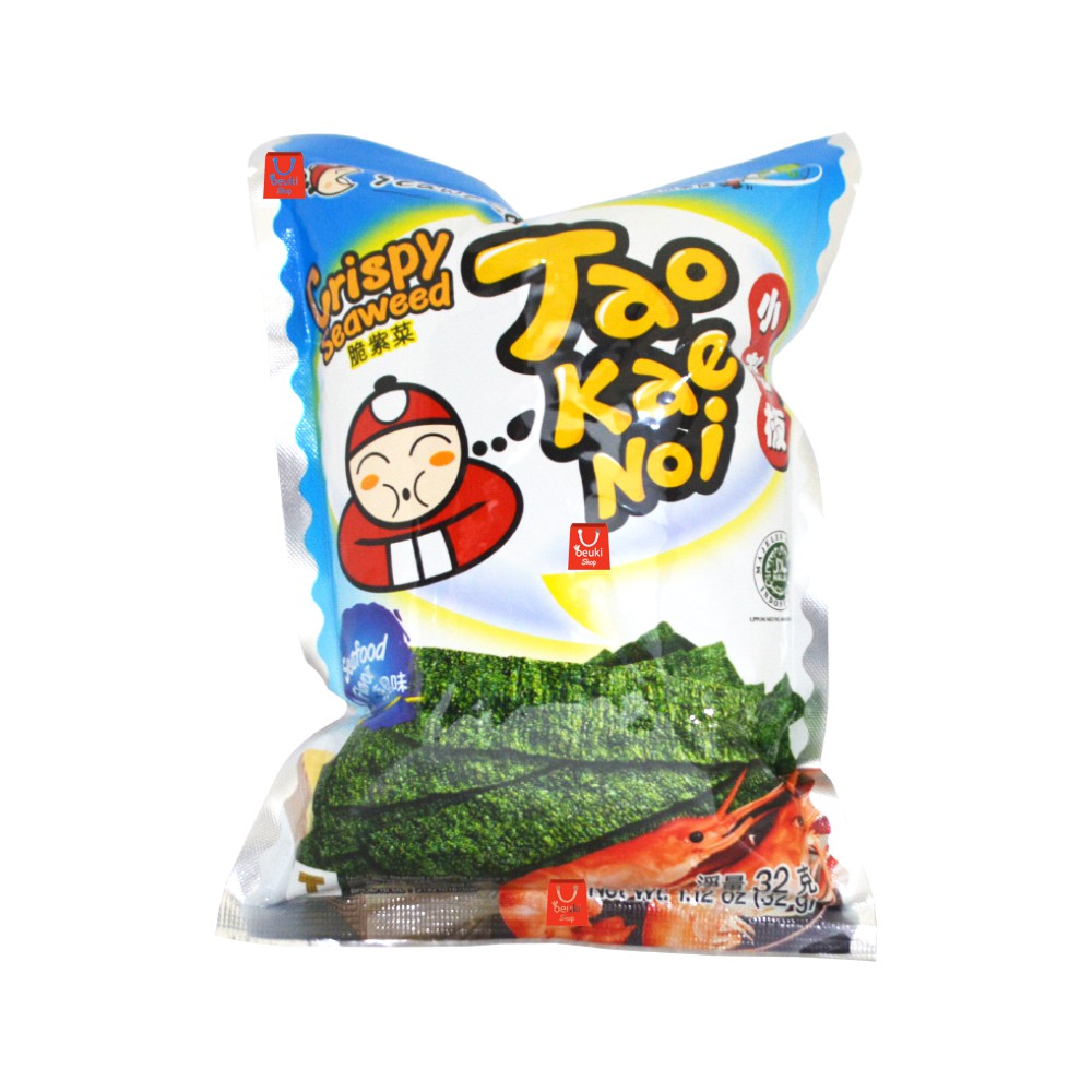 

PACK Tao Kae Noi Crispy Seafood Snack Nori Produk Import Thailand - 32gr