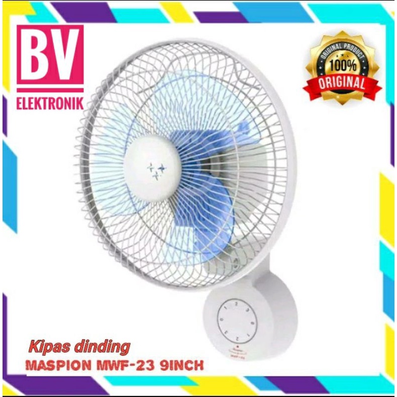 Maspion (Gratis Ongkir) Kipas Dinding Original MWF-23.Wallfan Maspion 9 inch. Kipas tembok Maspion