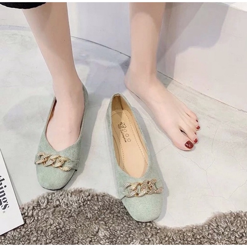flatshoes A522 wanita import realpict