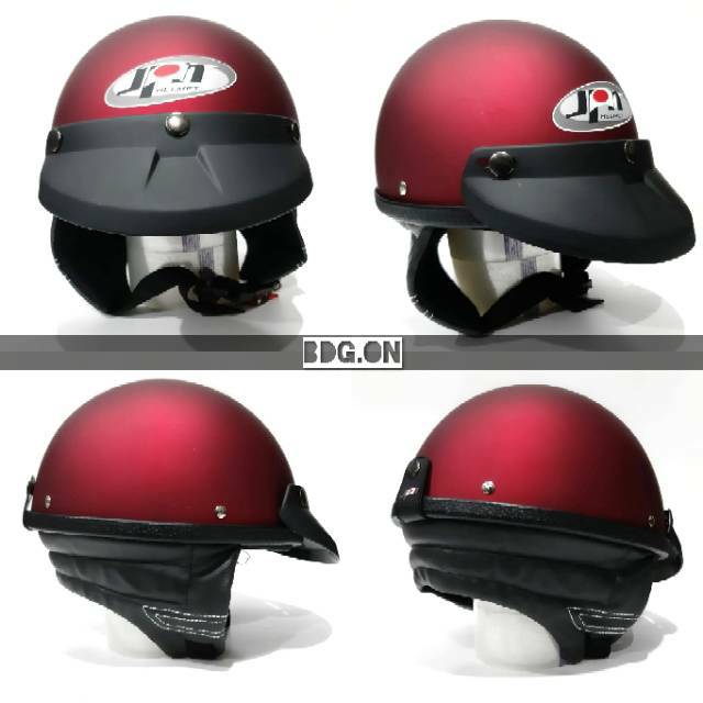 Helm Bogo Chip | Bogo Cetok JPN | Merah Maroon Doff