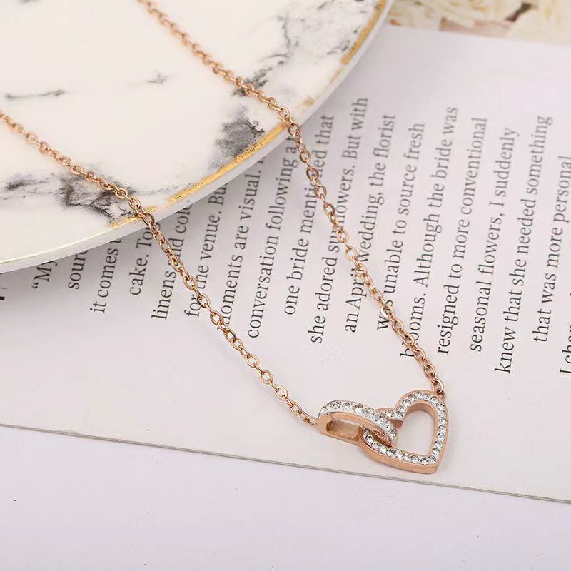 kalung titanium nori love anti karat tidak alergi KT-88