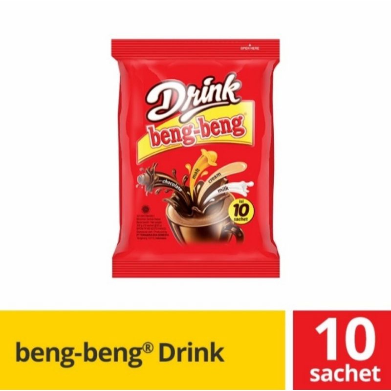 

BENG BENG DRINK MINUMAN RASA COKLAT RENCENG 10 SACHET 30 GRAM