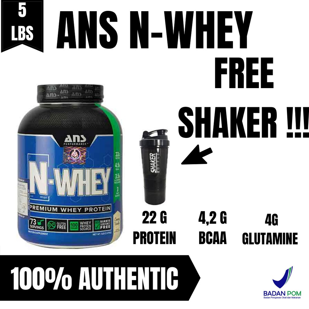 ANS N Whey 5 lbs Premium Whey Protein BPOM SUSU FITNESS ORIGINAL