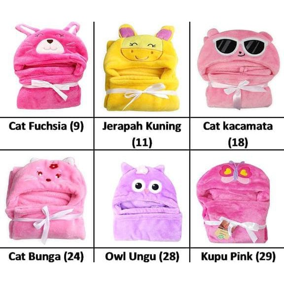 Terbaru Selimut Topi Boneka/Selimut Topi 3D/Selimut Topi Carter