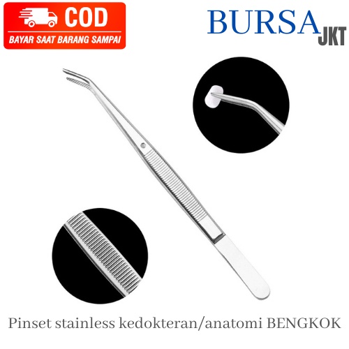 PINSET CAPIT ANATOMI KEDOKTERAN STAINLESS STEEL DENTAL MULTIFUNGSI 14 - 20 MM