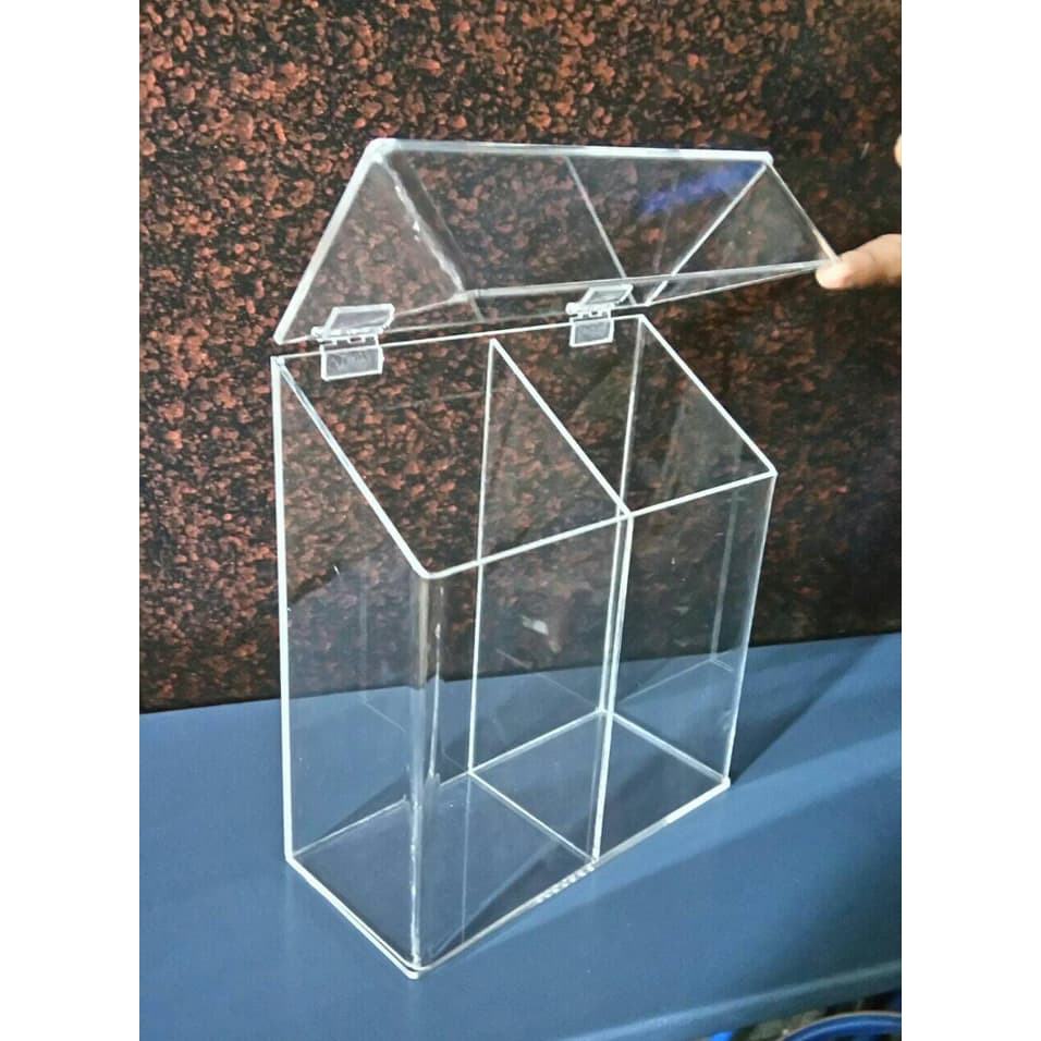 

Dijual tempat kosmetik akrilik acrylic box brush Limited