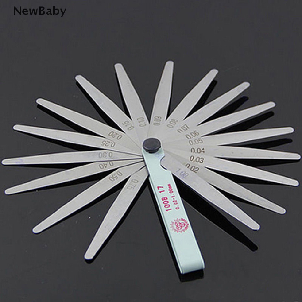 NewBaby Useful Metric Feeler Gauge Gap Filler Thickness Measurement Tool 17 Blades Hot ID