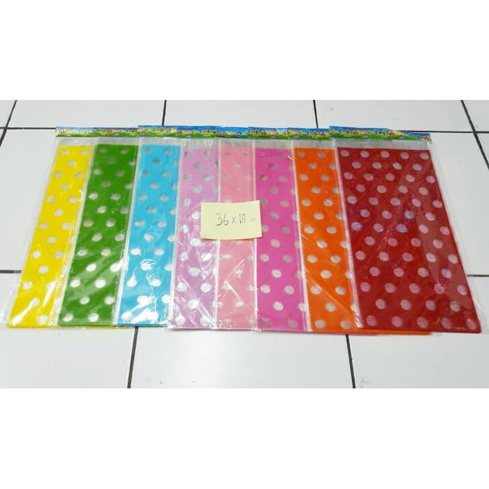 

Plastik Snack Polkadot/ Plastik Souvenir 18x36 cm by Queenballoon
