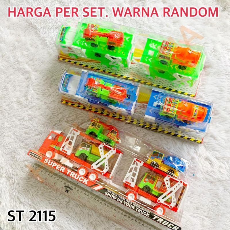 MAINAN ST 2115 TRUK MUATAN ANGKUT TRUCK MOLEN BEKO BOX BAK DUMP CONSTRUCTION KONSTRUKSI BANGUNAN