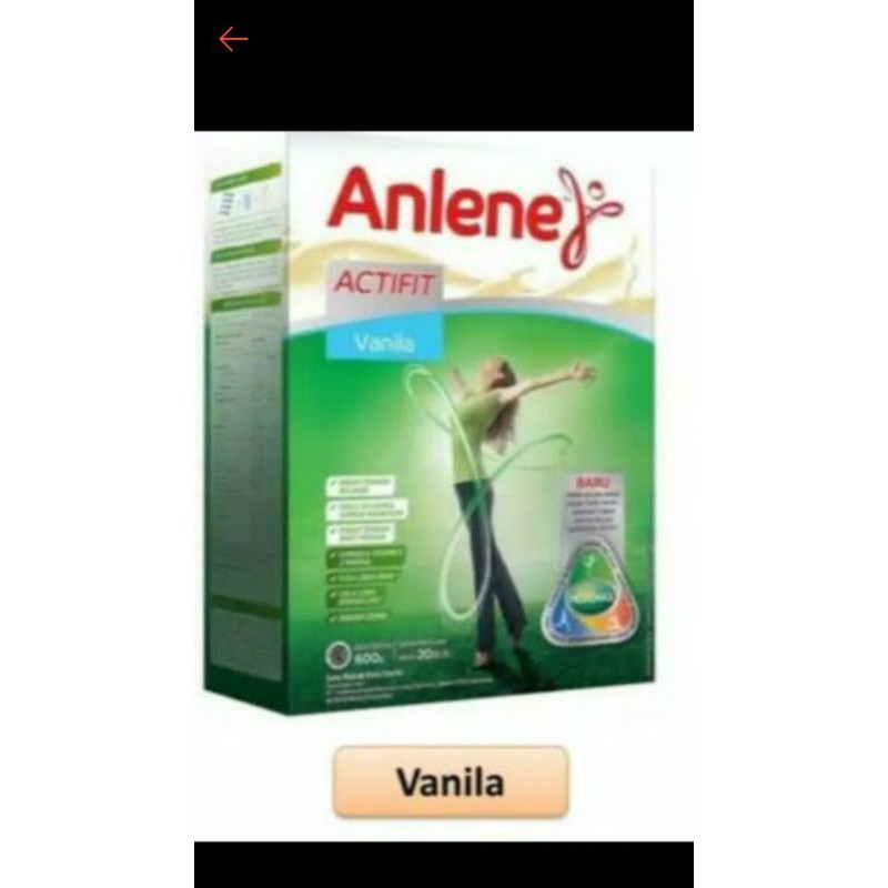 ANLENE ACTIV VANILA 600 GRAM