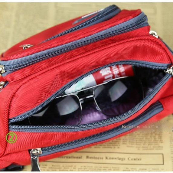 Waistbag pria gaul / Tas Selempang outdoor / tas pinggang pria