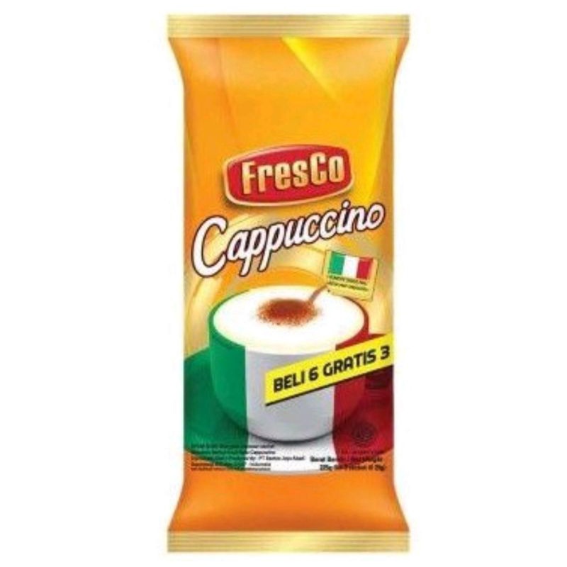 

FRESCO CAPPUCINO BELI 6 GRATIS 3 225 GRAM Fresco Cappucino 9x25gram Sembako Murah Kebumen Kopi Murah