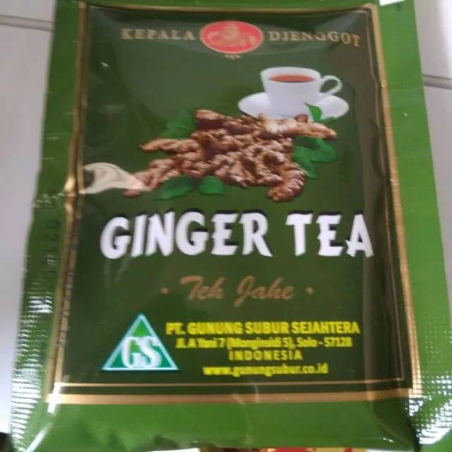 Ginger Tea sachet Teh Jahe Alami harga per 3sachet