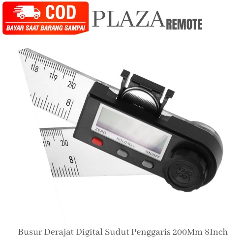 Penggaris SIKU DIGITAL 200Mm PROTRACTOR FINDER 8Inch Sudut Finder Meter 360 Derajat Busur PENGUKUR Derajat